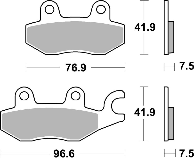 Brembo S.p.A. Plaquettes de frein route métal fritté - 07KA31SA
