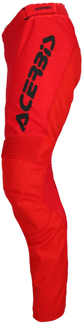 Side view of Acerbis MX-Track Inc Motocross Pants, black-red, Size 38 for Men