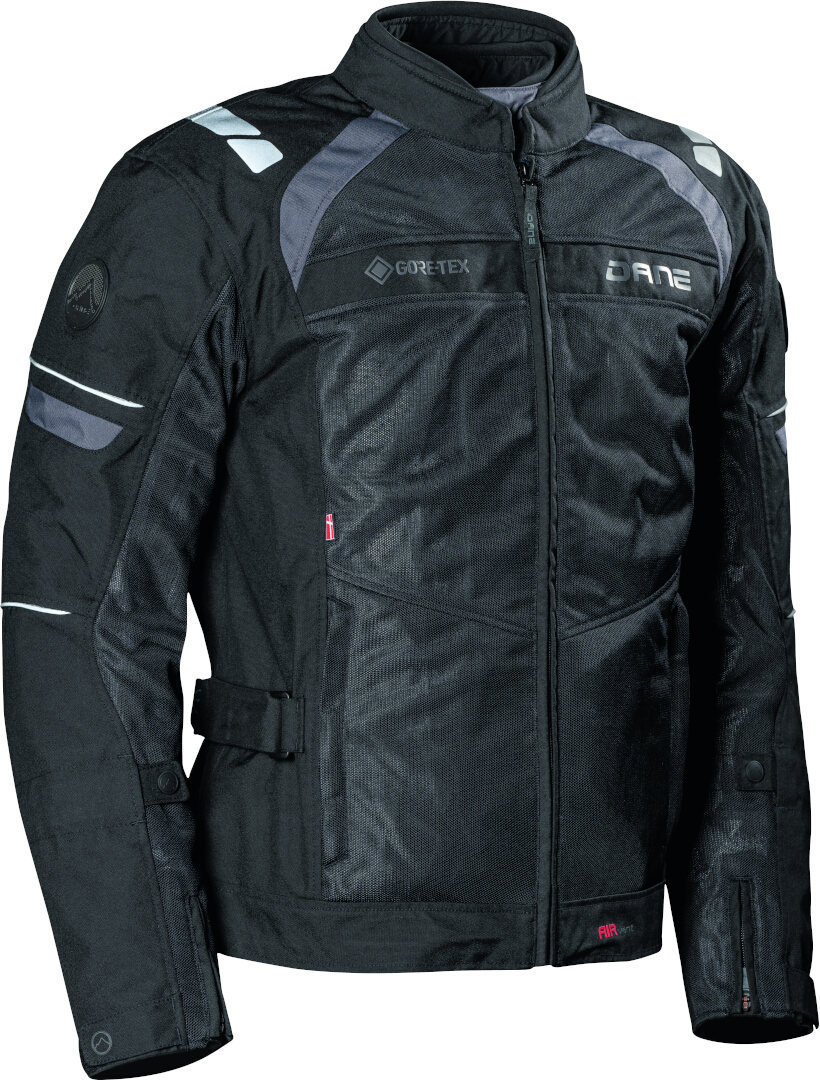 DANE Riva GTX veste textile de moto imperméable, noir-gris, taille 54 pour Hommes