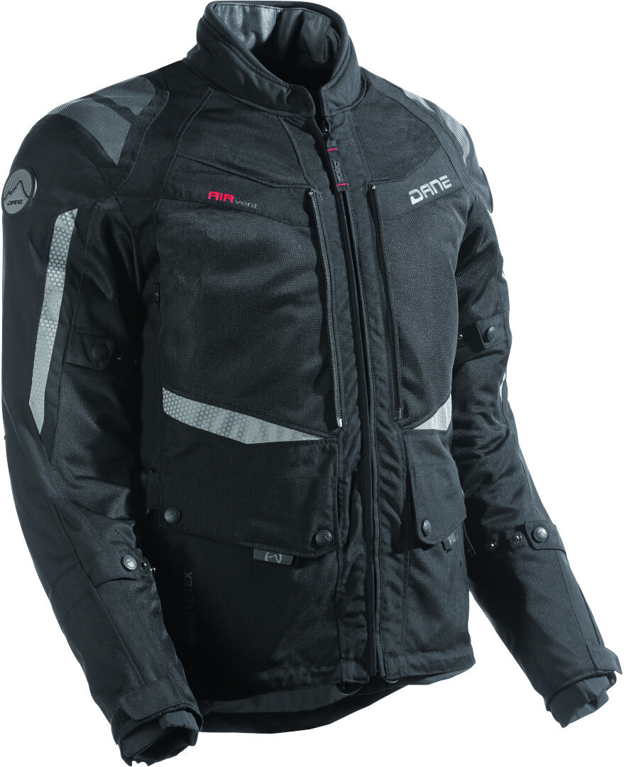 DANE Drakar Veste textile de moto imperméable, noir, taille 27 pour Hommes