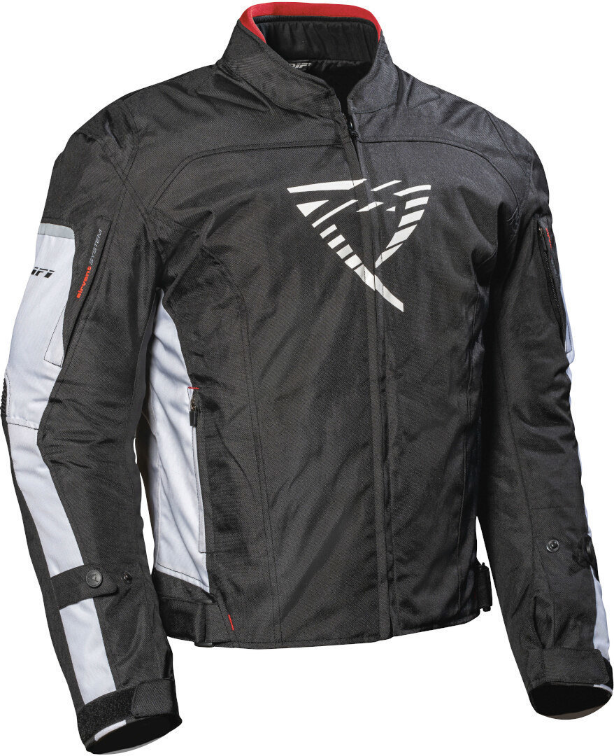 DIFI Ibarra Aerotex waterproof Motorcycle Textile Jacket, black-white, Size 3XL for Men