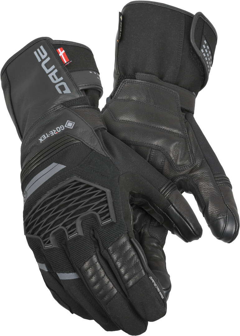 DANE Ivar gants de moto d’hiver imperméables, noir, taille M pour Hommes