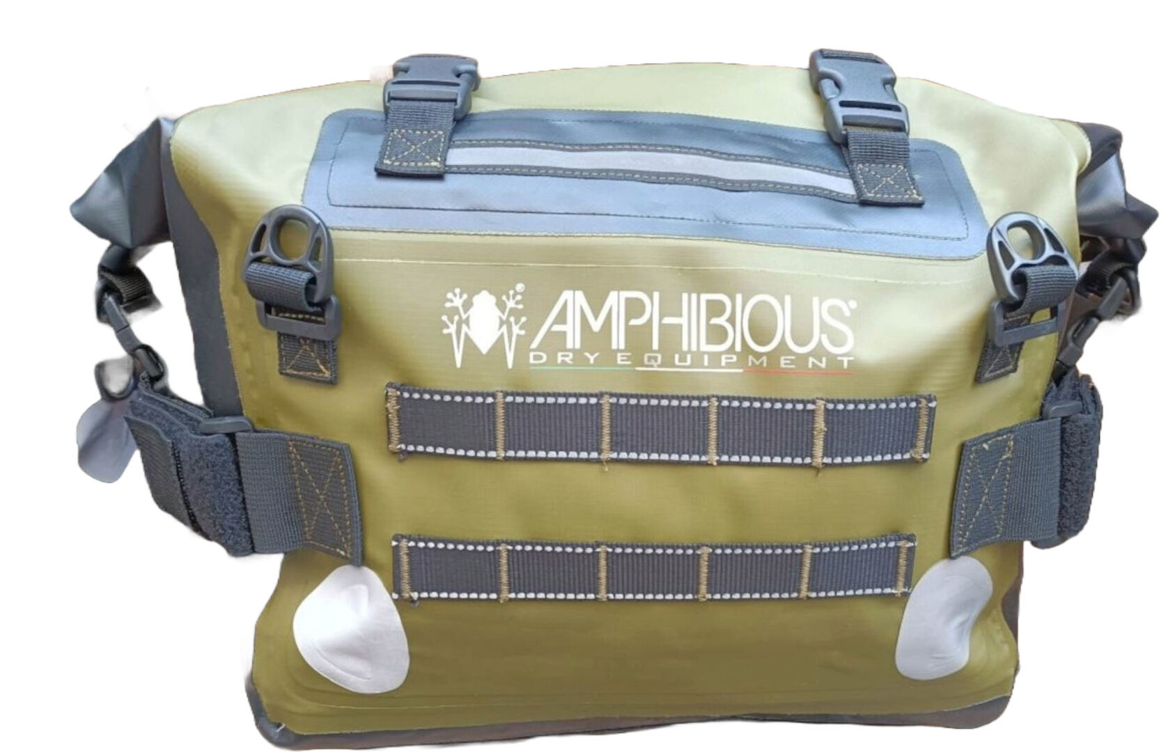 Amphibious Motobag II 2024 Ensemble de sacoches latérales étanches, vert pour Hommes
