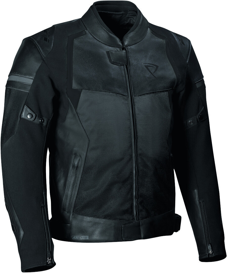 DIFI Oakland Aerotex Solid perforierte wasserdichte Motorrad Lederjacke