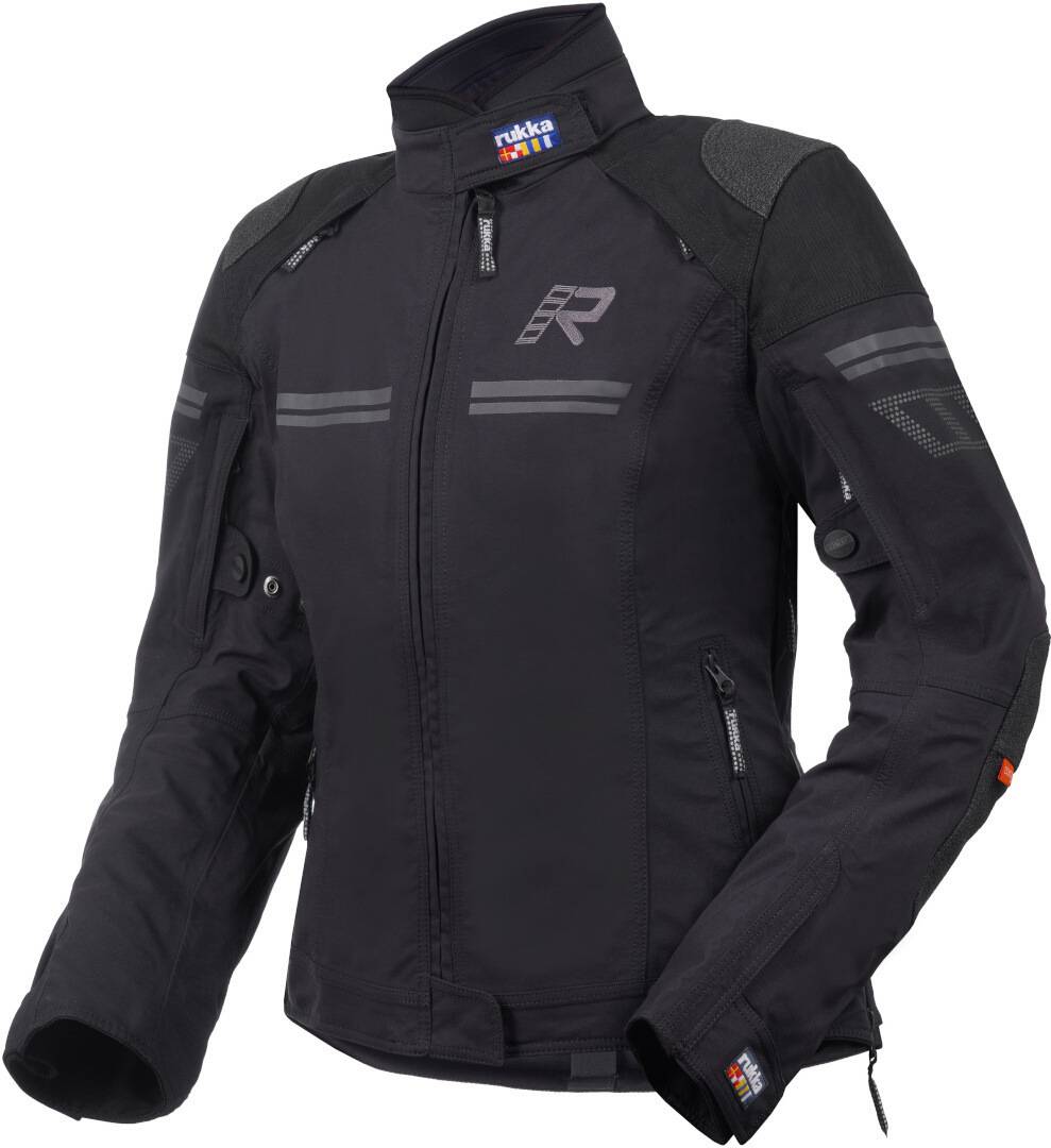 Rukka Armatou-R veste textile de moto pour dames imperméable à l’eau, noir, taille 48 pour Femmes
