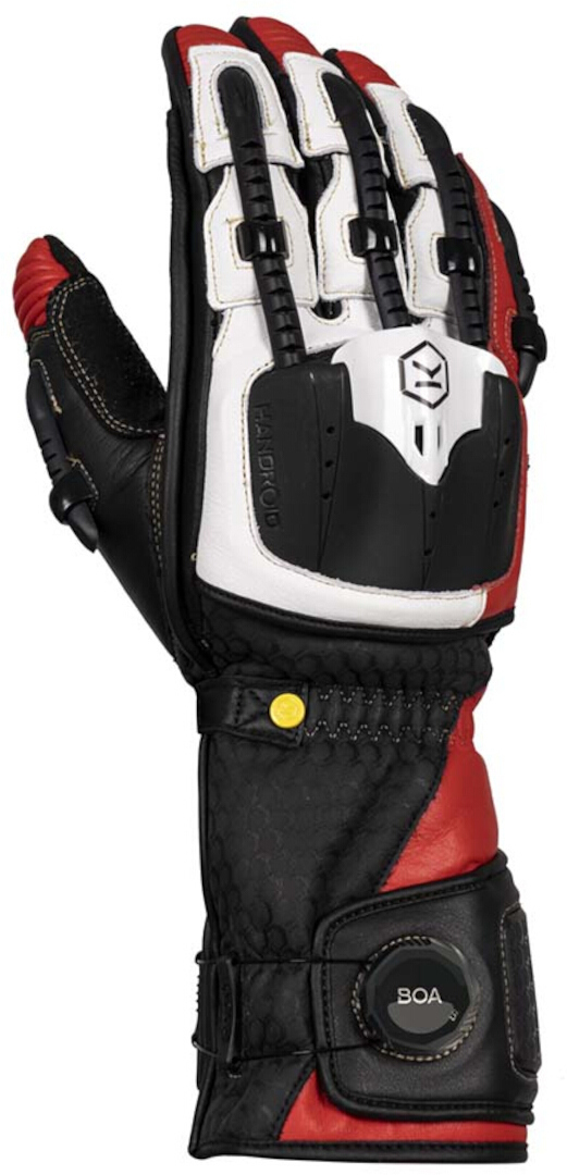 Knox Handroid MK5 Мотоциклетные перчатки Черный/Красный XL 