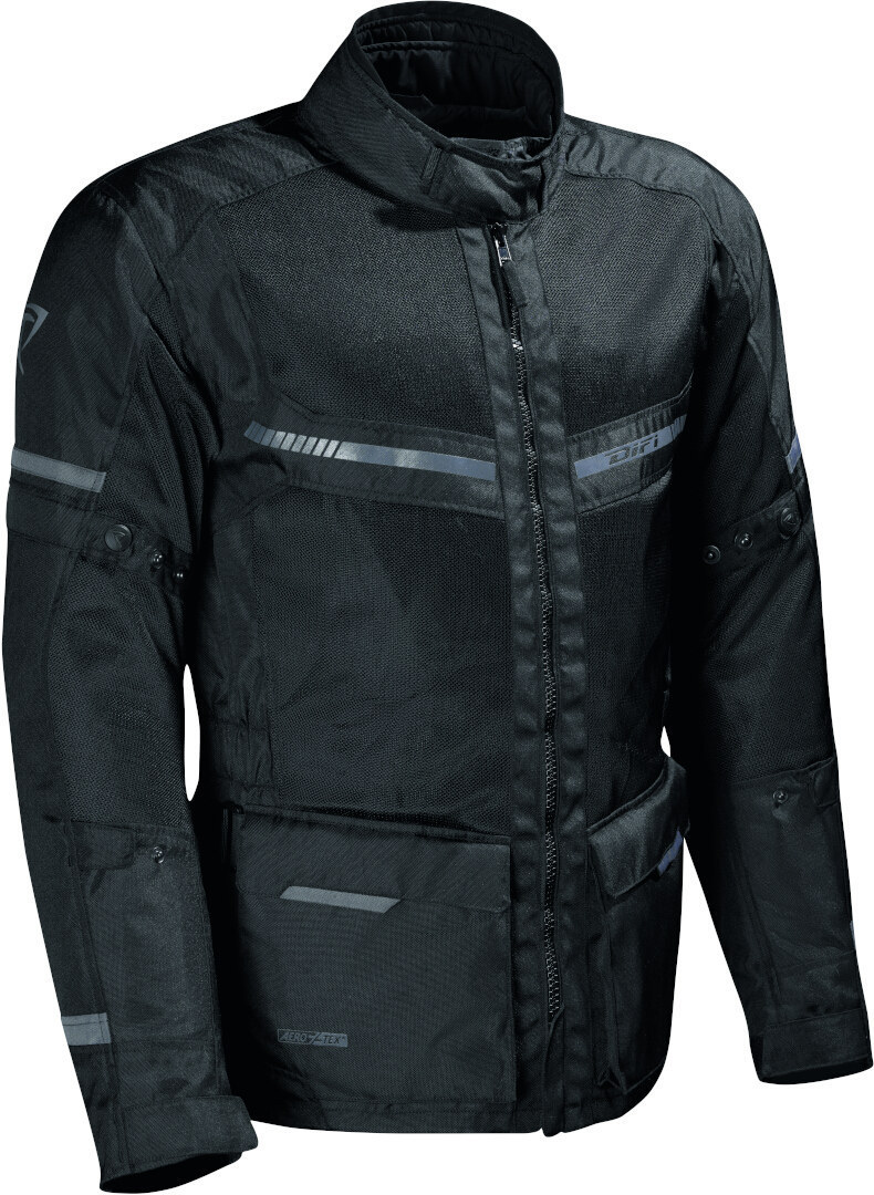 DIFI Corsica Aerotex Solid Veste textile de moto, noir, taille 4XL pour Hommes