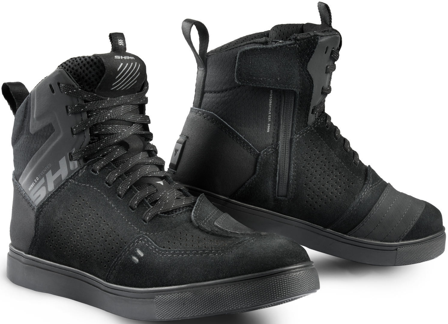 SHIMA Rebel Vented 2.0 перфорированные мотоциклетные туфли Черный 41 
