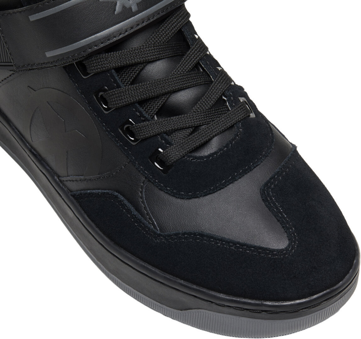 Side view of XPD Moto Pro H2Out waterproof Motorcycle Shoes, black, Size 41 for Men