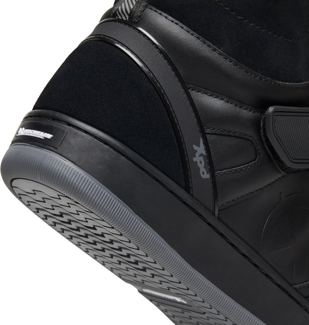 Side view of XPD Moto Pro H2Out waterproof Motorcycle Shoes, black, Size 41 for Men