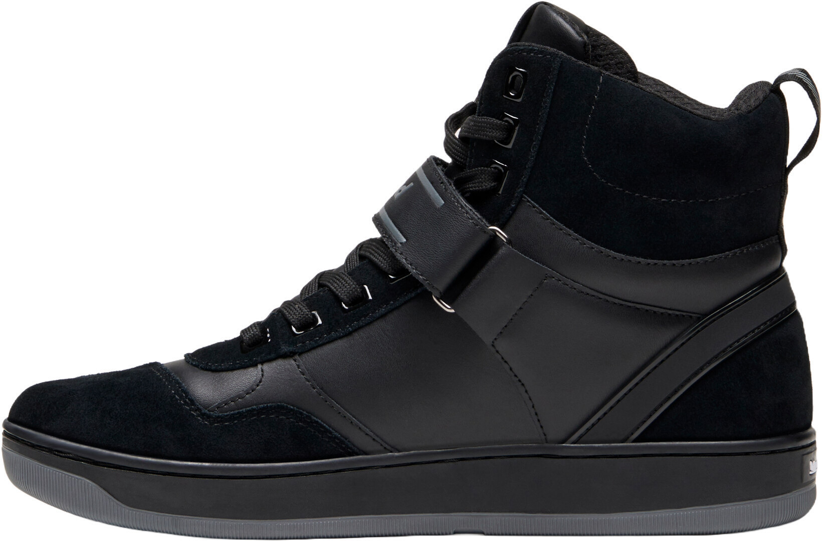 Side view of XPD Moto Pro H2Out waterproof Motorcycle Shoes, black, Size 41 for Men