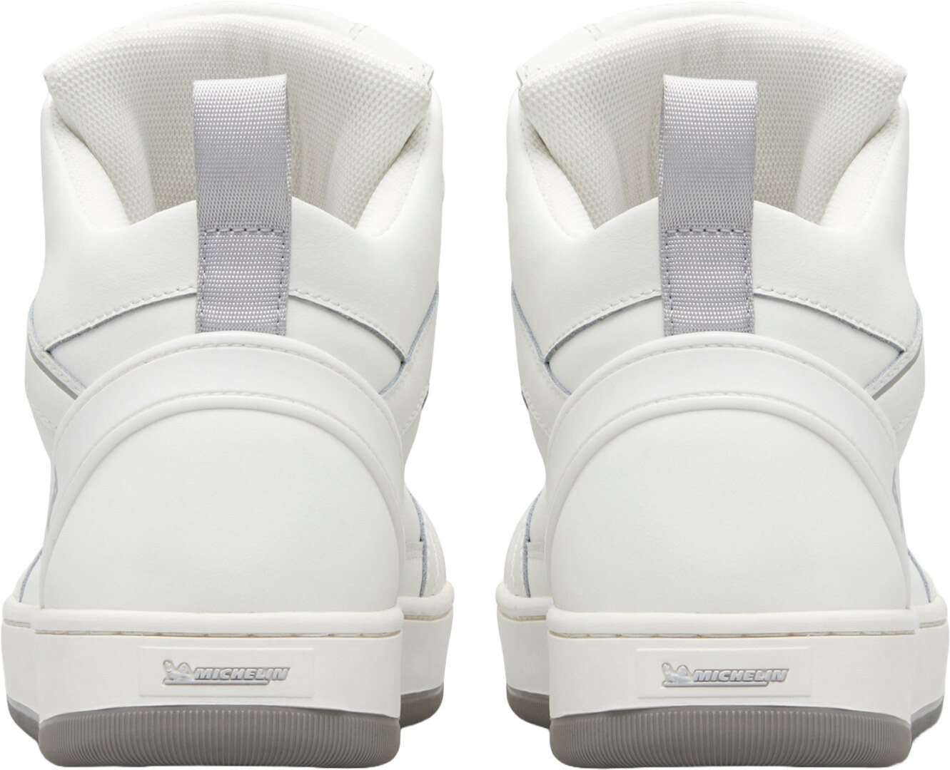 Side view of XPD Moto-1 Leather Motorcycle Shoes, white, Size 40