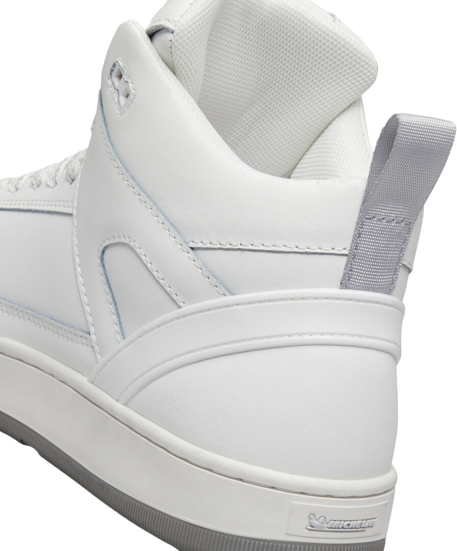 Side view of XPD Moto-1 Leather Motorcycle Shoes, white, Size 40