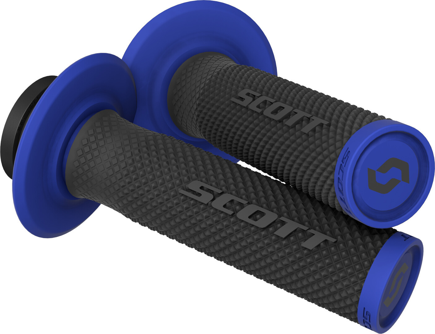 Scott SX II Lock-On Grips + Cam Set, black-blue-image-647534585