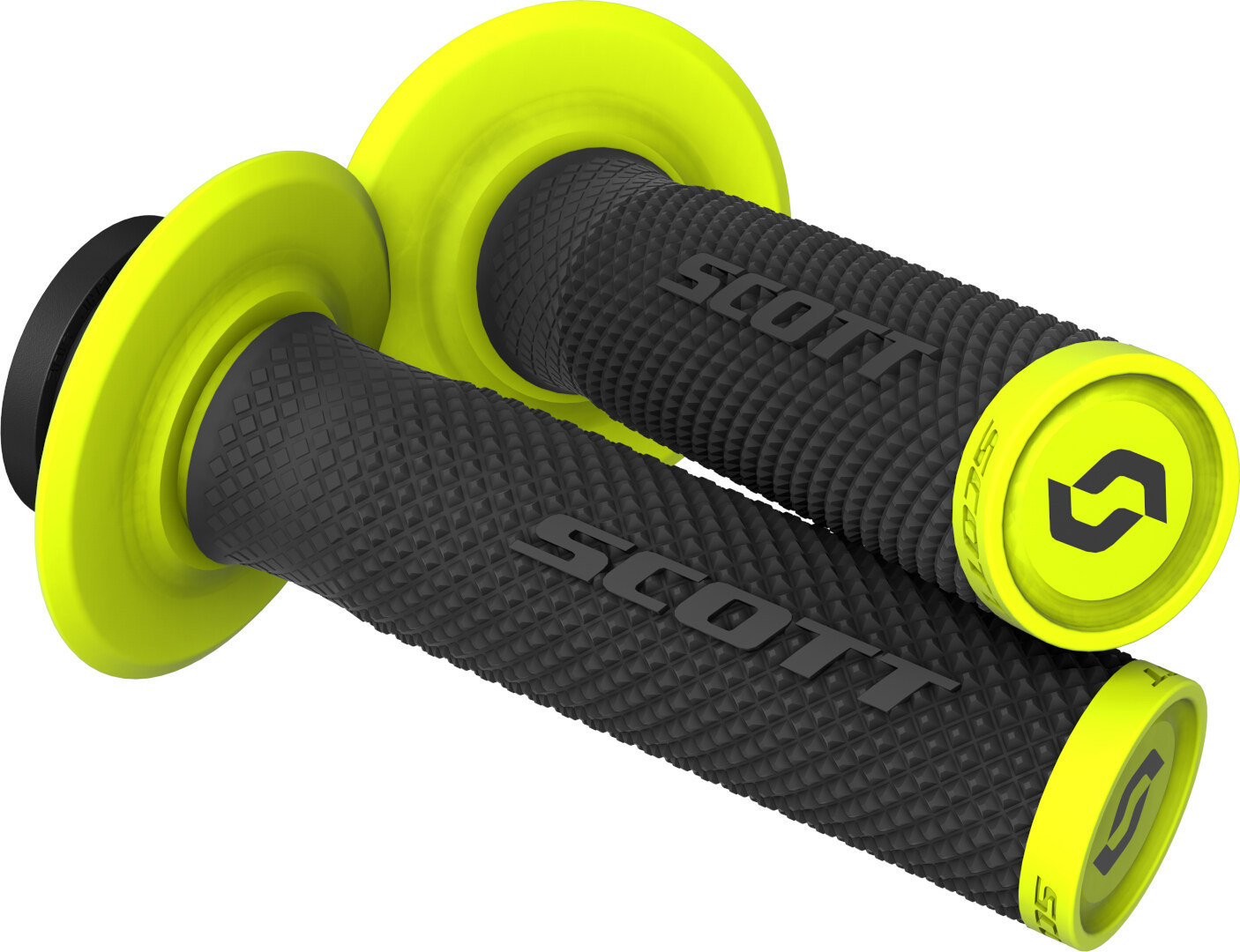Scott SX II Lock-On Grips + Cam Set, black-yellow-image-1216252341