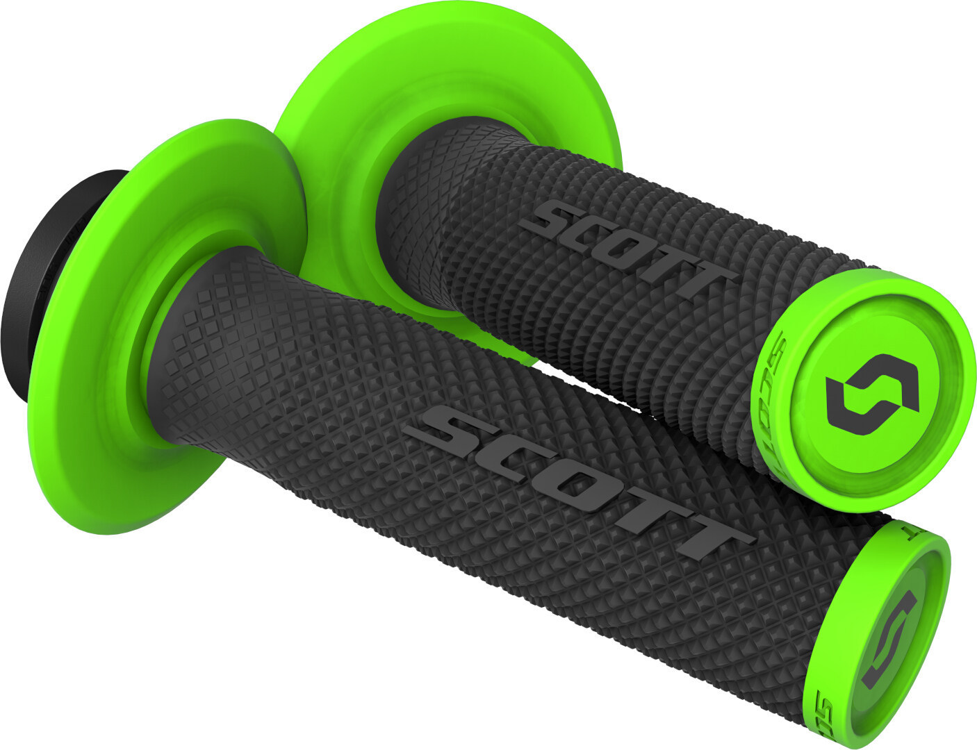 Scott SX II Lock-On Grips + Cam Set, black-green-image-260062762