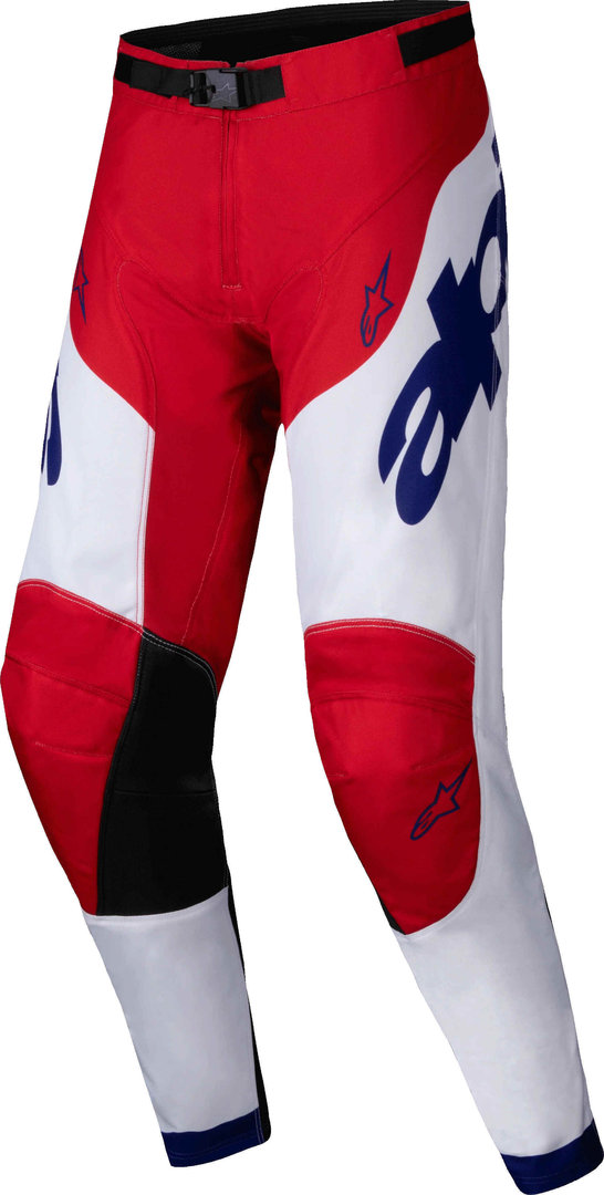 Alpinestars Men's White Red Racer Veil Motocross Pants, White-Red, Size 28 For