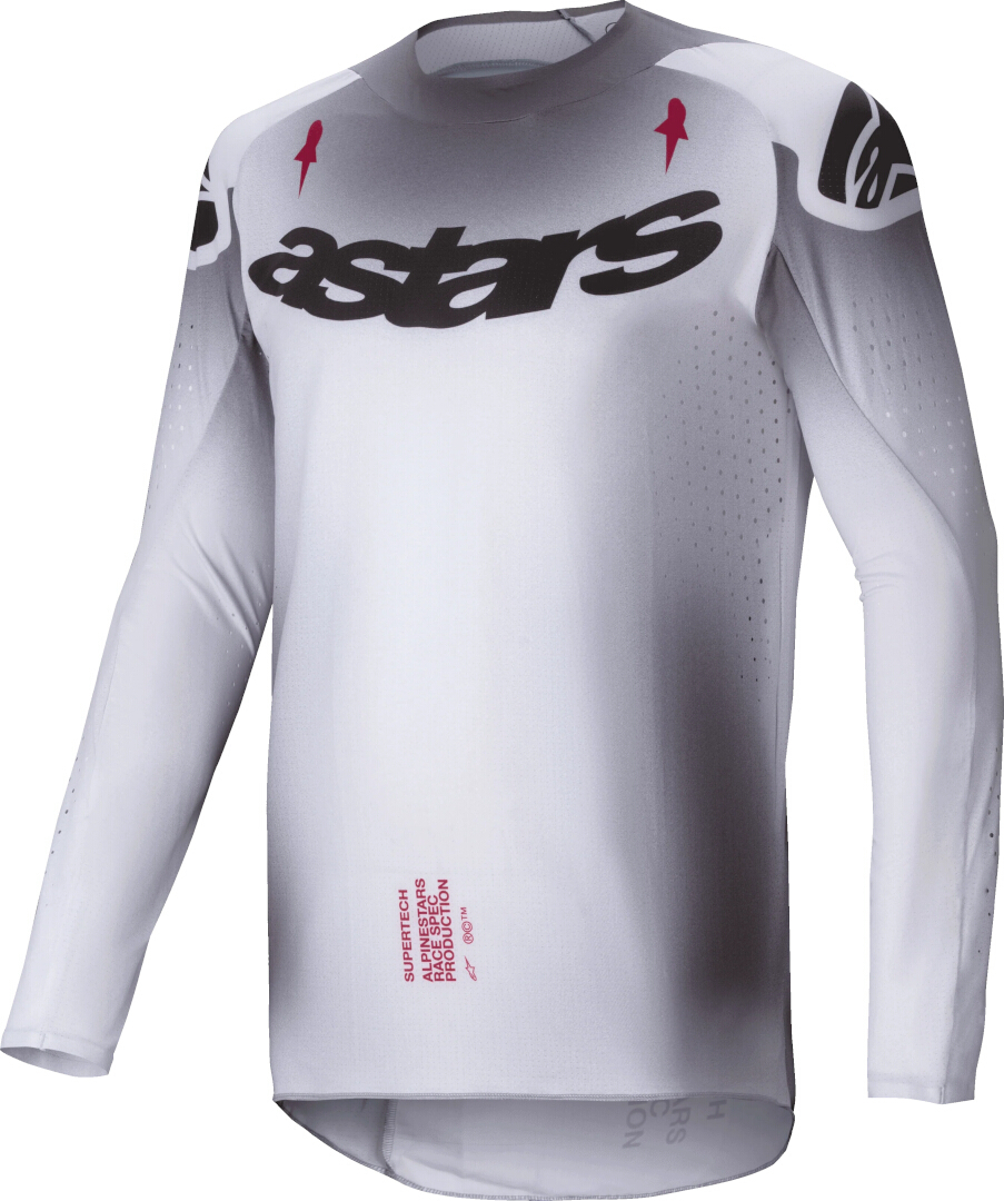 Alpinestars Supertech Maker Джерси для мотокросса Серебристый/Черный M 