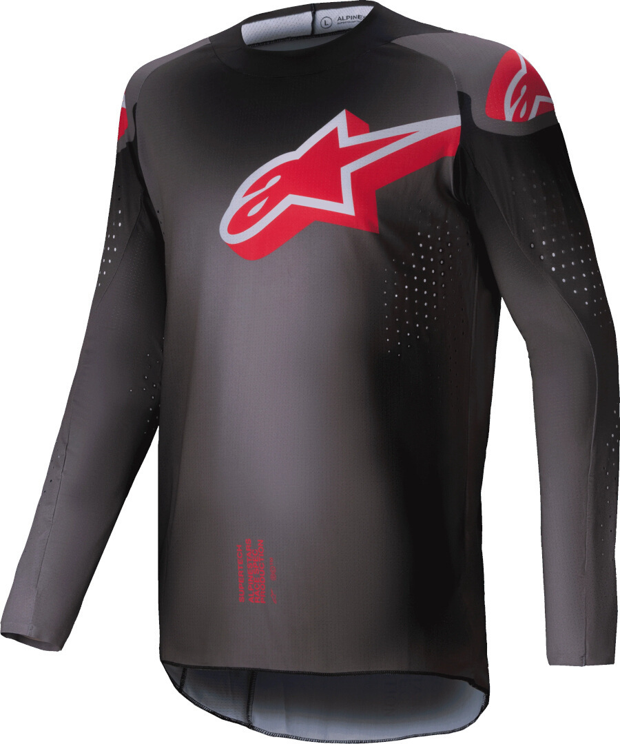Alpinestars Supertech Lipan Джерси для мотокросса Серый/Красный L 