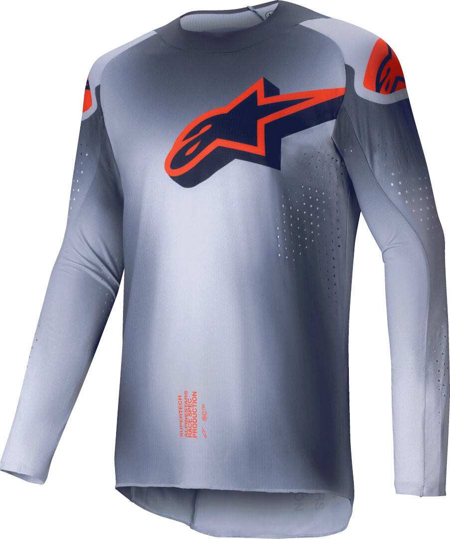 Alpinestars Supertech Lipan Джерси для мотокросса Серый/Оранжевый S 