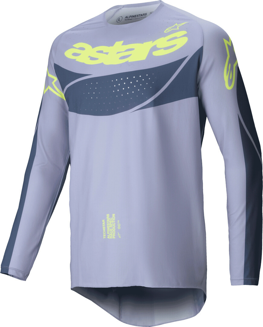 Alpinestars Techstar Dreem Джерси для мотокросса Серый/Желтый S 