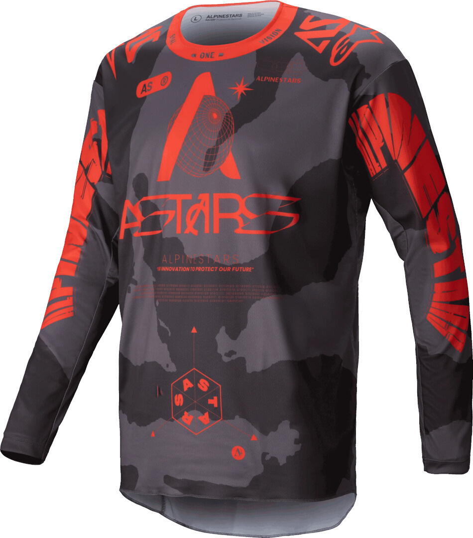 Alpinestars Racer Hollow Джерси для мотокросса Серый/Оранжевый S 