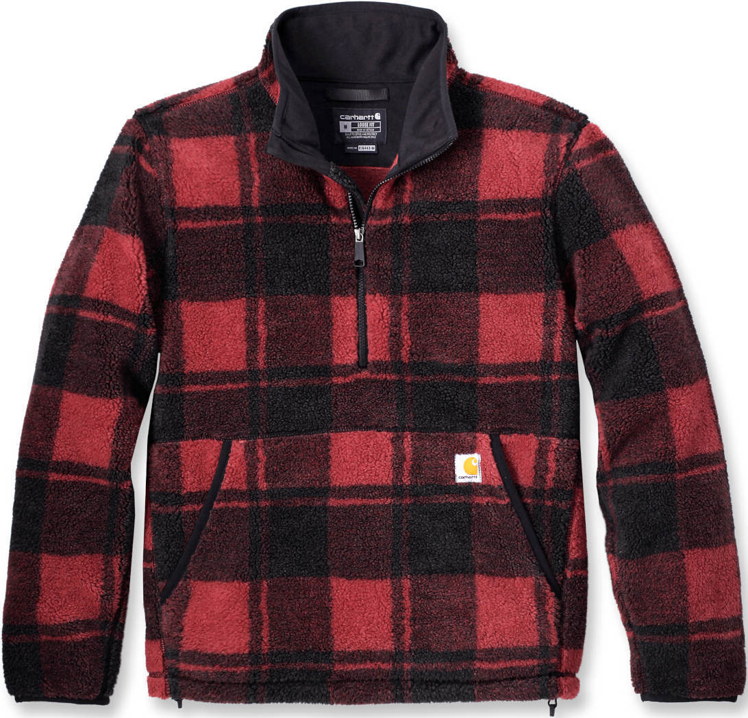 Carhartt Loose Fit Fleece Sudadera, negro-rojo, tamaño S para hombre