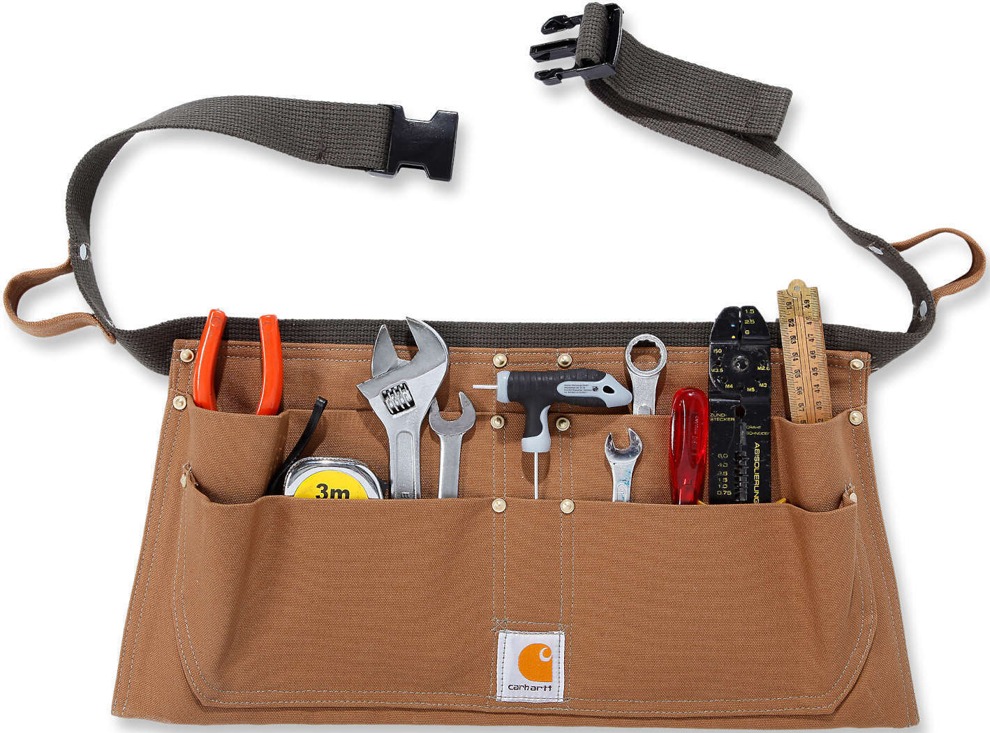 Carhartt Firm Duck Half Apron Tool Belt, brown, Size M for Men-image-1387849205