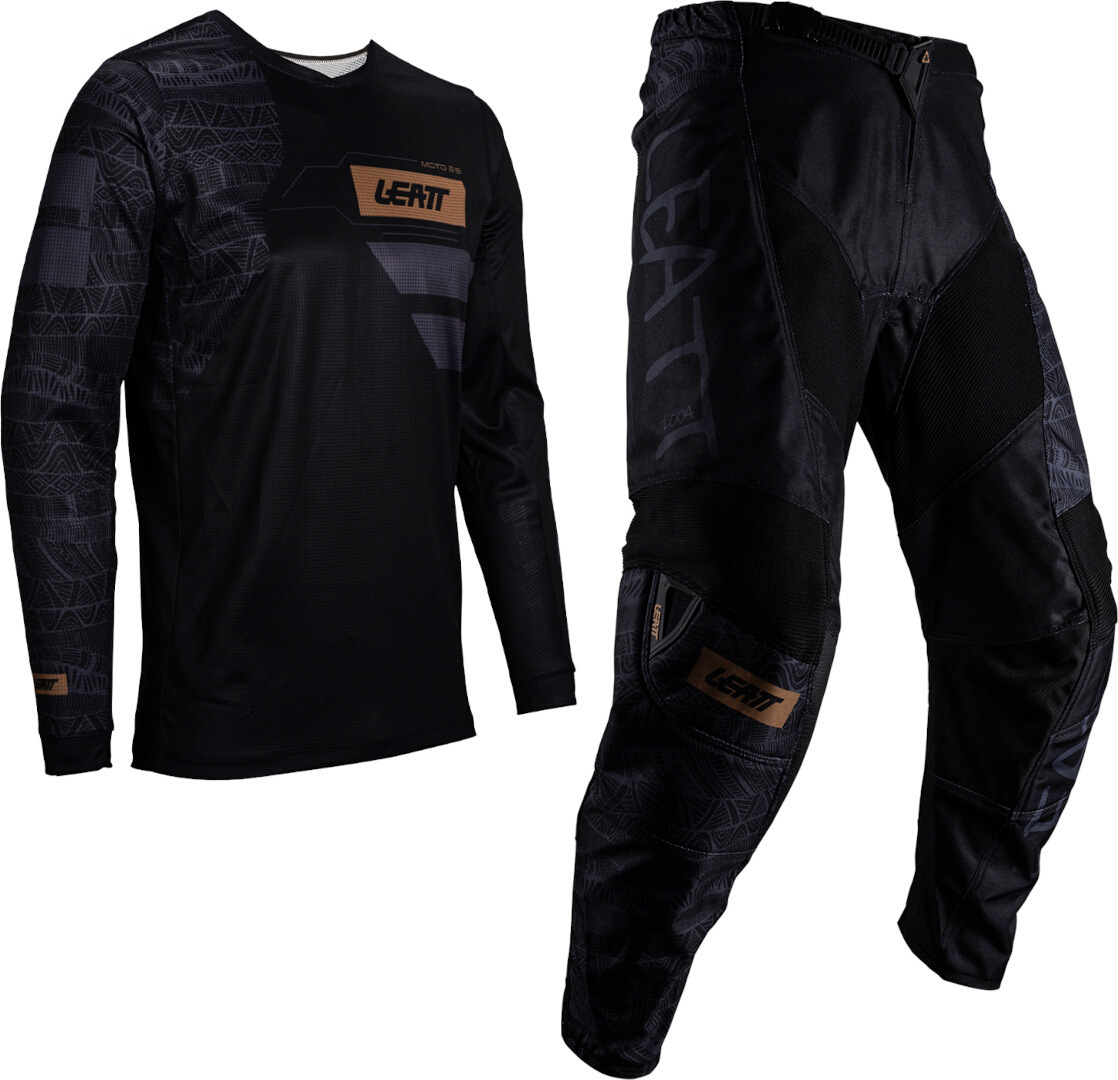 Leatt 3.5 Ride Kit Mosaic 2025 Джерси и брюки для мотокросса Черный/Коричневый S 