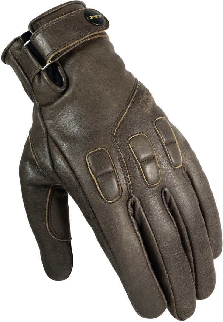 LS2 Jazz Motocycle Gloves, Brown, Size L For Men