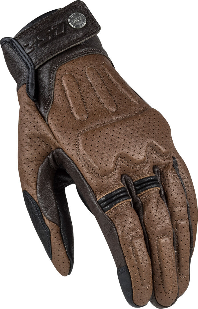 LS2 Rust Perforated Motocycle Gloves, Brown, Size 2XL For Men