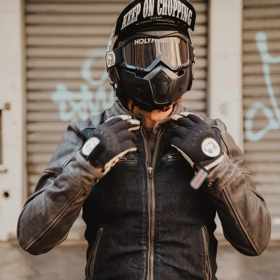 HolyFreedom Zero Denim 机车皮/纺织夹克