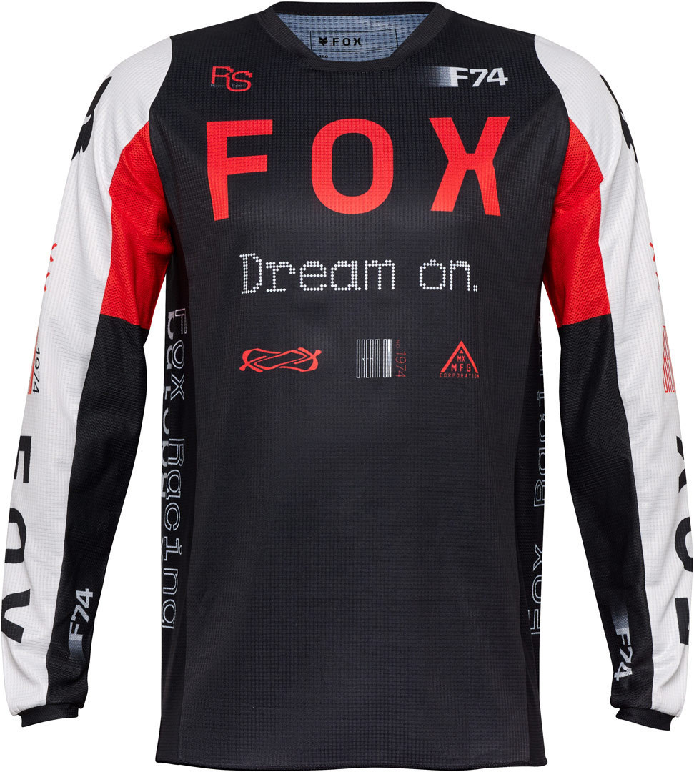 FOX 180 Race Spec Motocross Джерси Черный/Белый/Красный L 