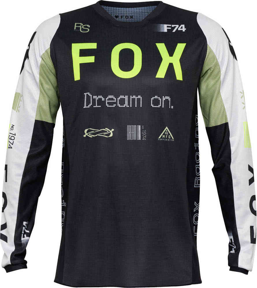 FOX 180 Race Spec Motocross Джерси Черный/Белый/Зеленый XS 