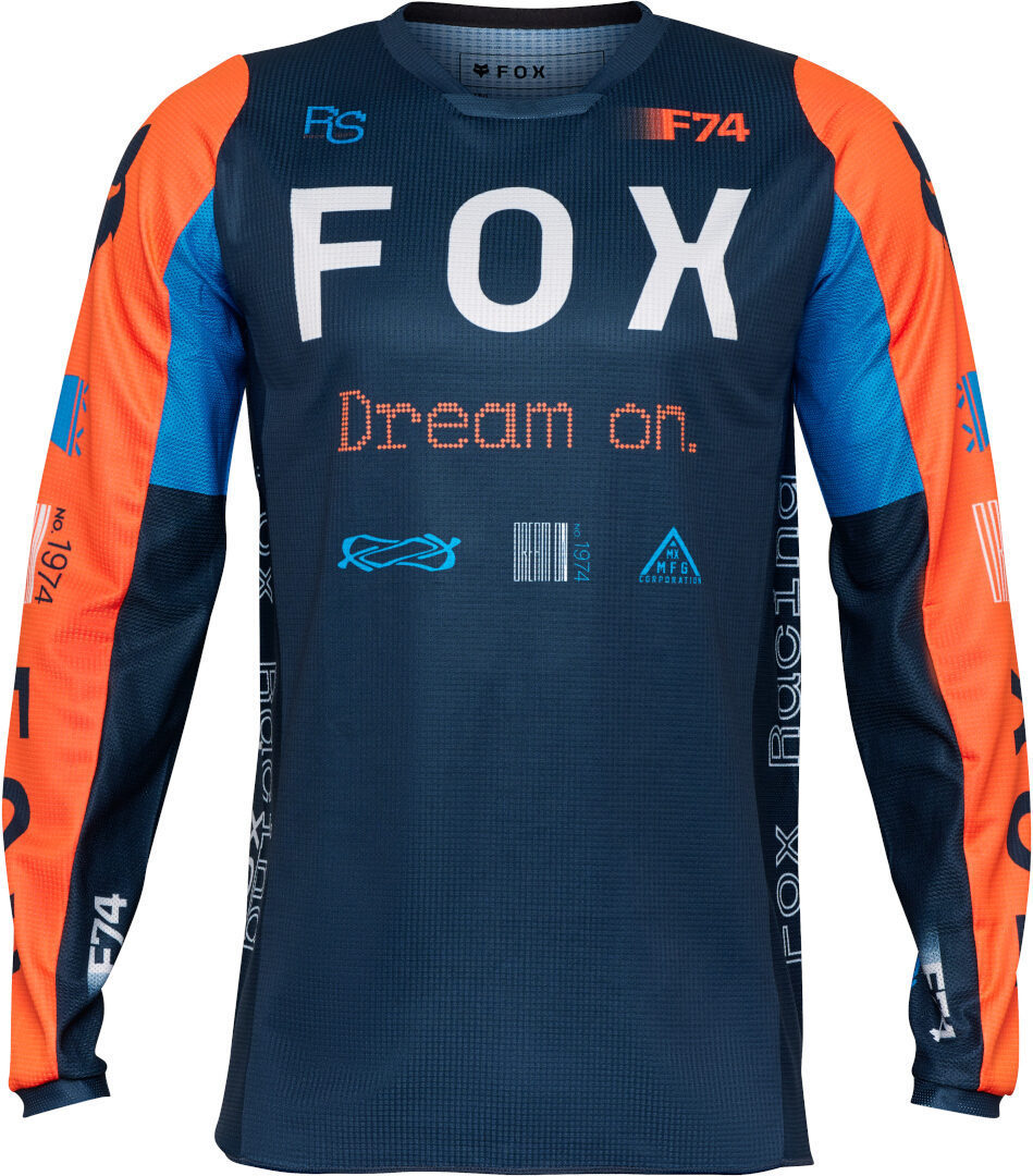 FOX 180 Race Spec Motocross Джерси Синий/Оранжевый L 