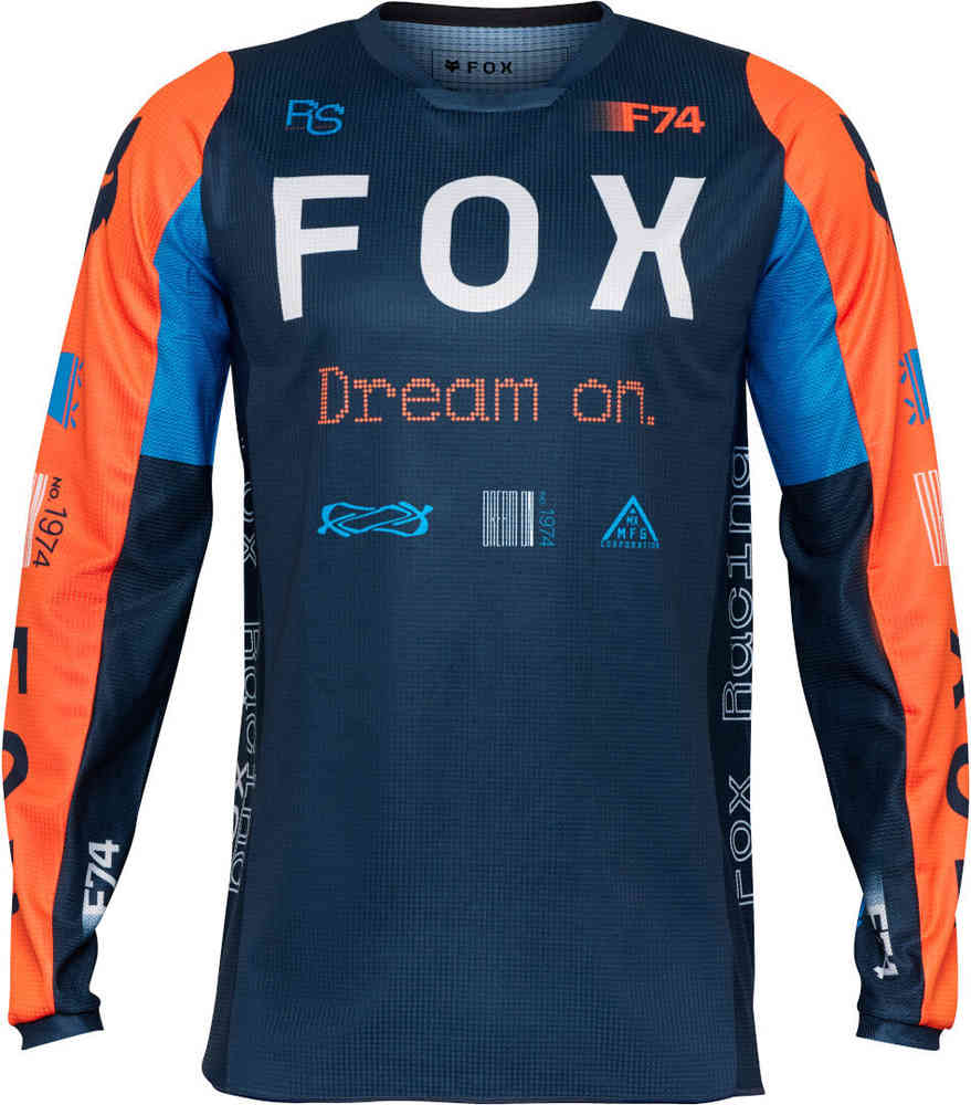 FOX 180 Race Spec Motocross Джерси Синий/Оранжевый XXL 