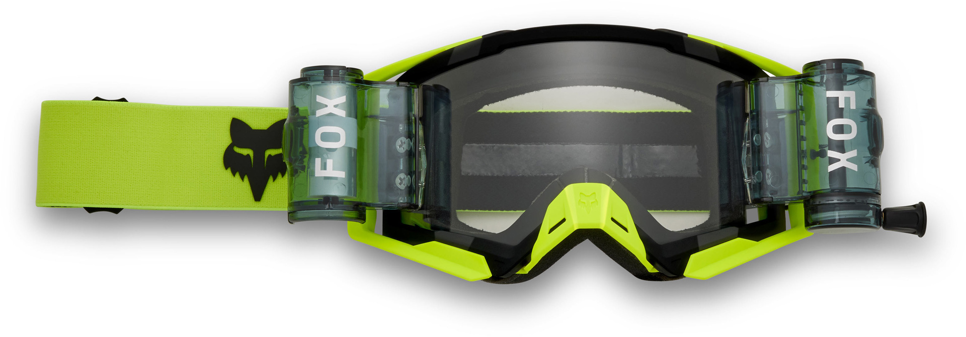 FOX Airspace Roll-Off Motocross Goggles, yellow for Men-image-689998202
