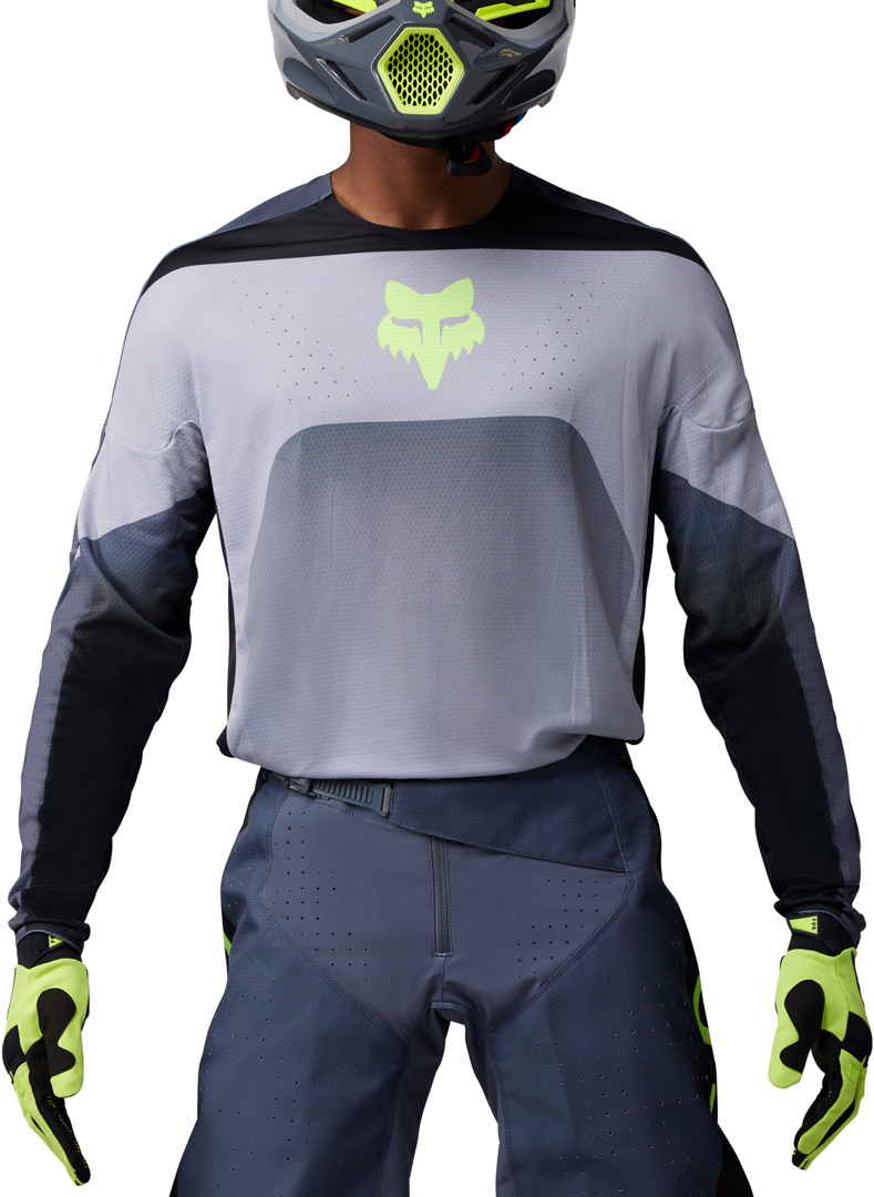 Side view of FOX 360 Divider Motocross Jersey, grey, Size XL for Men