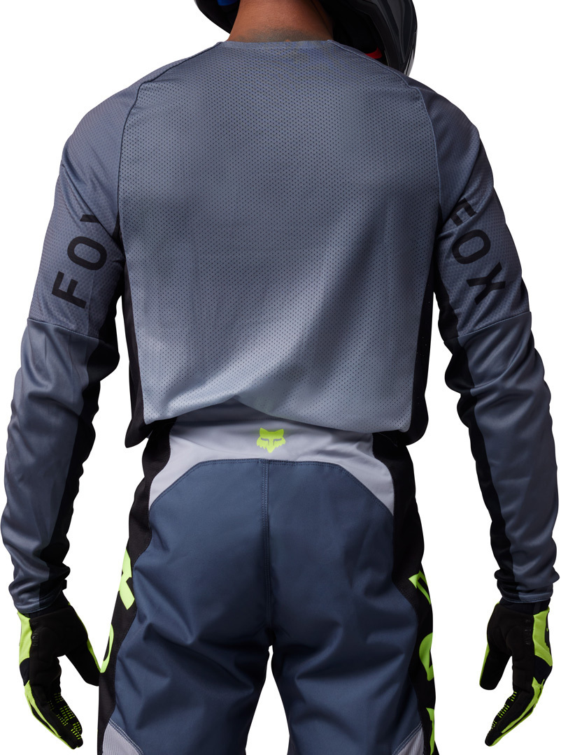 Side view of FOX 360 Divider Motocross Jersey, grey, Size XL for Men
