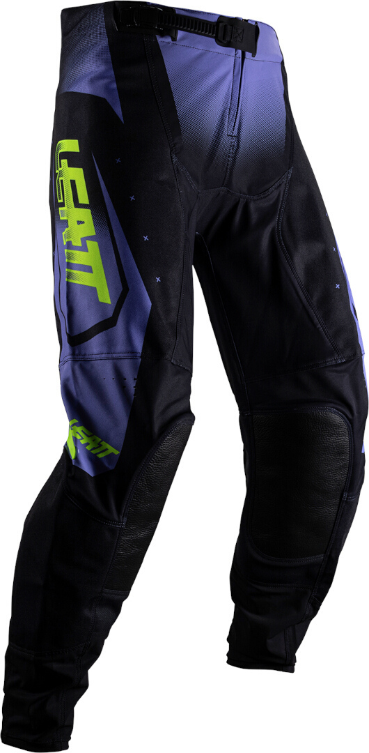 Leatt 4.5 Venom 2025 Pantalons de motocross, noir-vert-pourpre, taille S pour Hommes