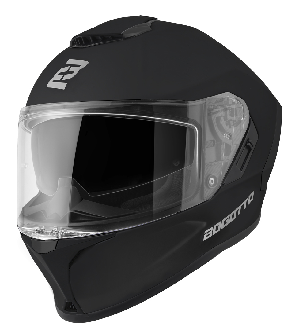 Bogotto Phantom Fiberglass Шлем Черный матовый S 