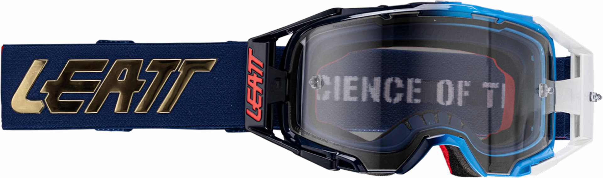 Leatt Velocity 6.5 2025 Photochromic Motocross Goggles, white-red-blue-gold for Men-image-905160466