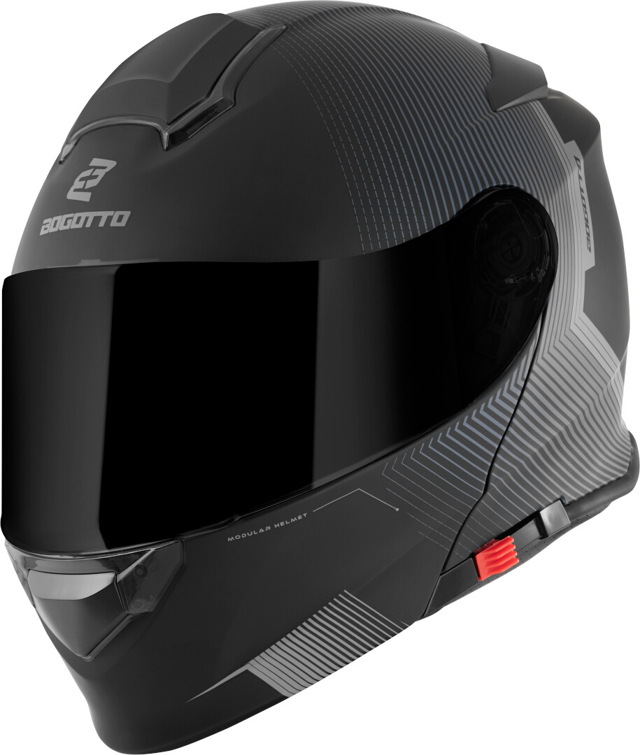Bogotto H271 Wayke Шлем Черный матовый/Серый XXL 