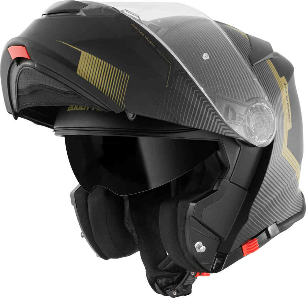 Bogotto H271 Wayke Шлем Черный матовый/Зеленый XL 