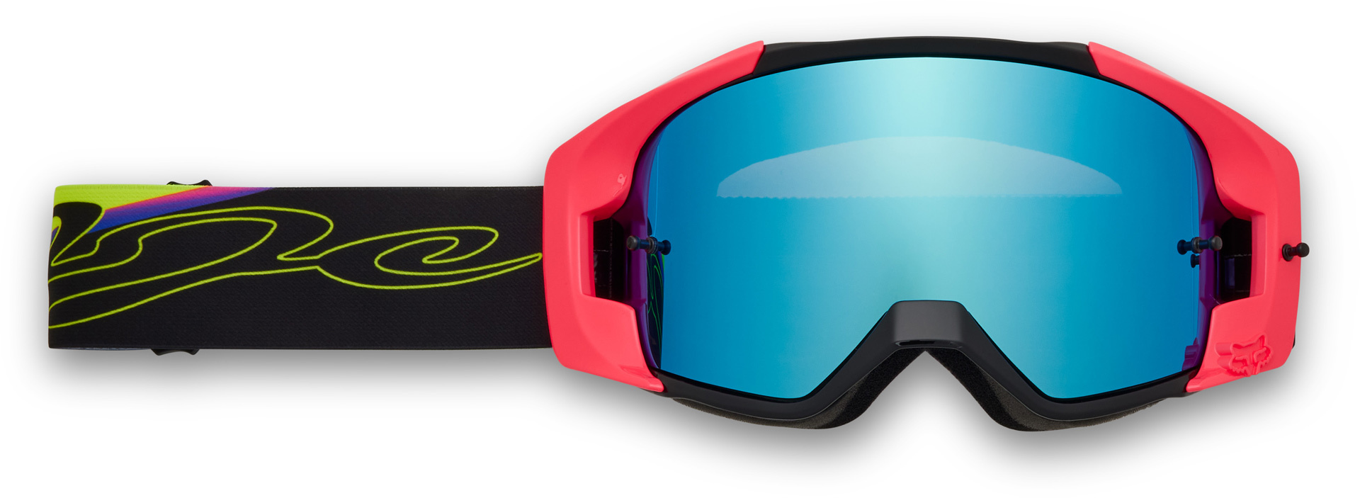 FOX Vue Energy Mirror Lens Motocross Goggles, black for Men-image-504355289