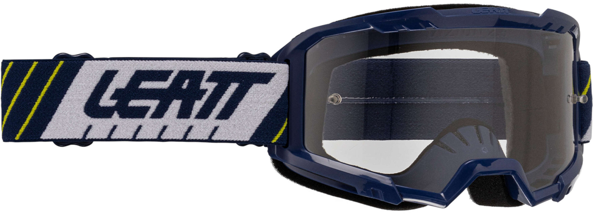Leatt Vizion 2.5 Stripes Motocross Goggles, white-blue-yellow-multicolored for Men-image-556168491