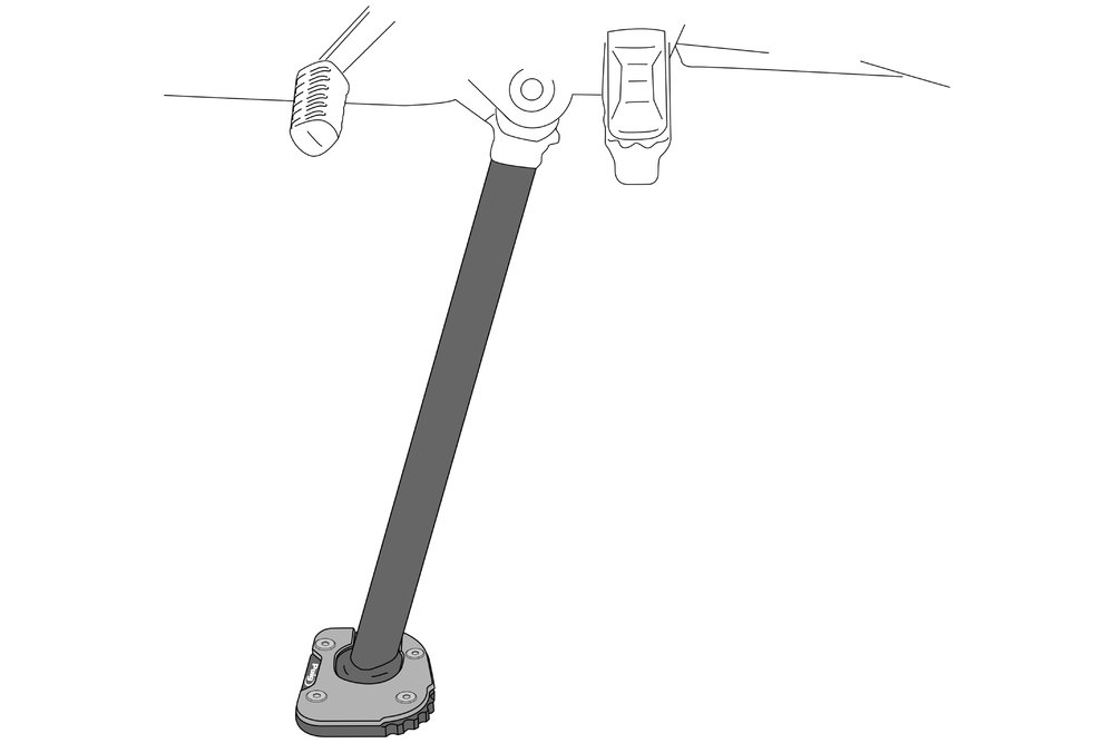 Puig Kickstand Extension with Standard Suspension
