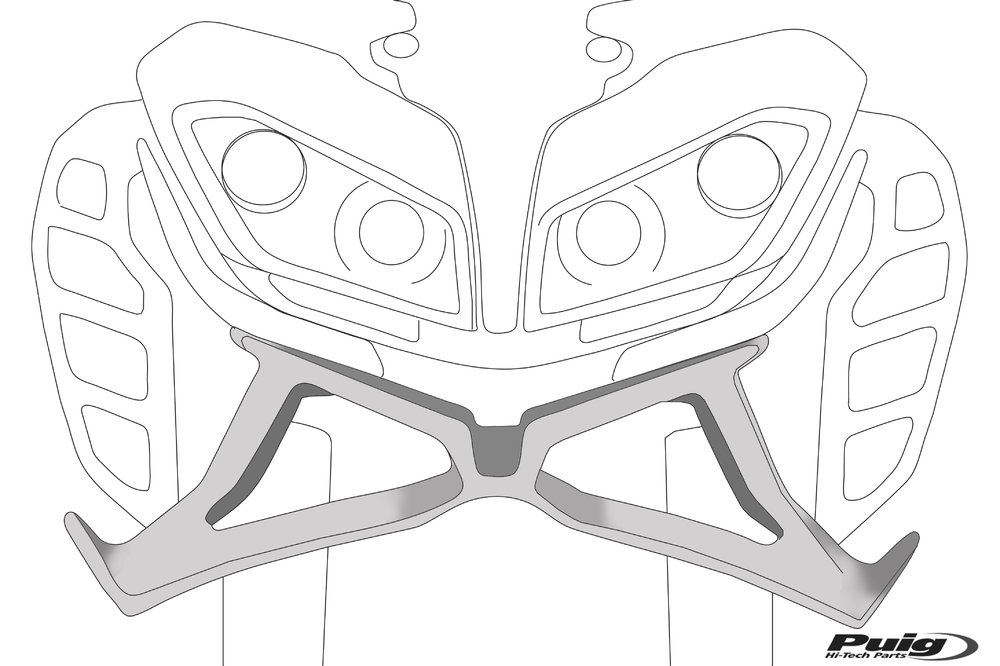 Puig Alerons Downforce Frontals Naked