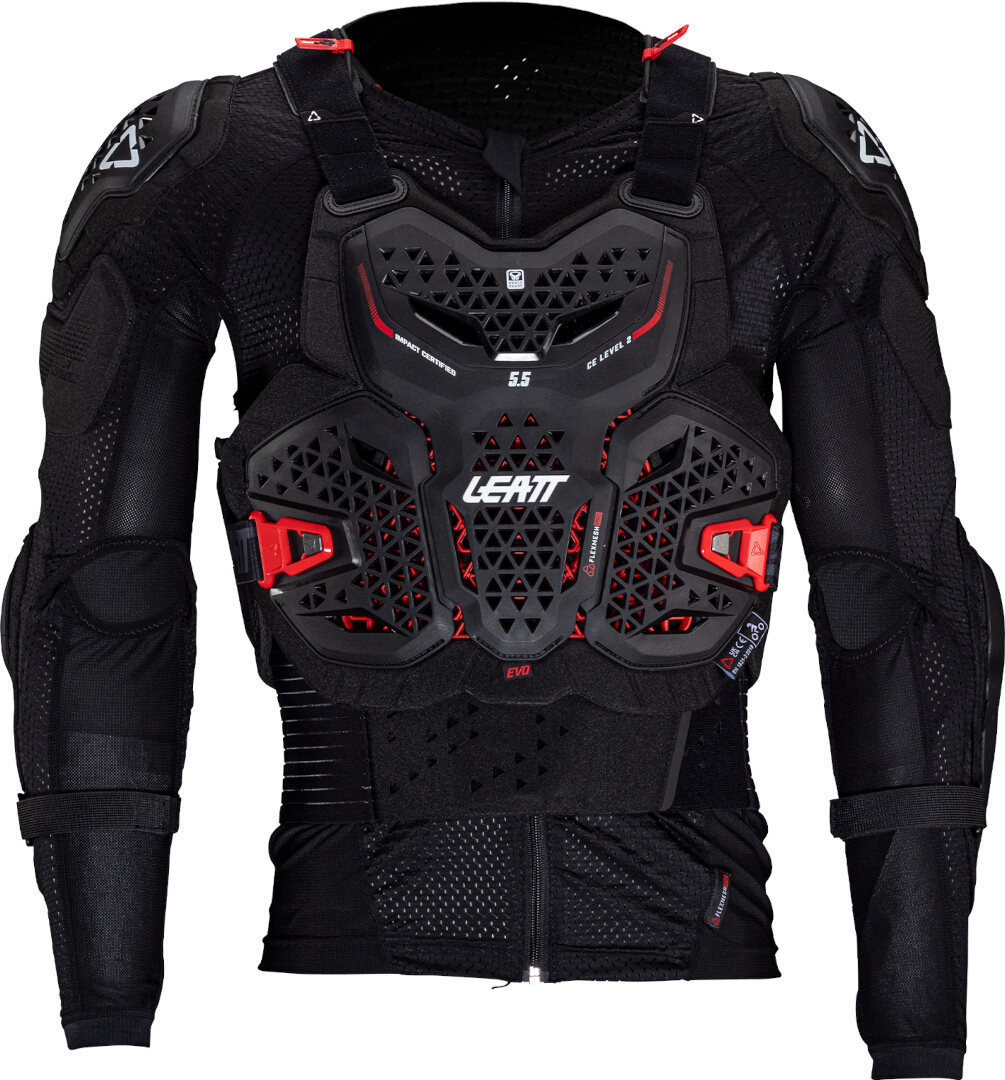 Side view of Leatt Body 5.5 EVO Protector Jacket, black, Size S for Men
