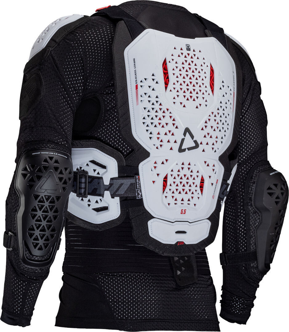 Side view of Leatt Body 5.5 EVO Protector Jacket, white, Size 2XL for Men